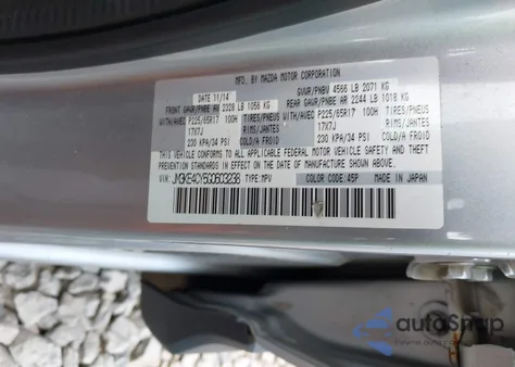 2016 Mazda Cx-5 Touring from USA, damaged, VIN JM3KE4CY5G0603238